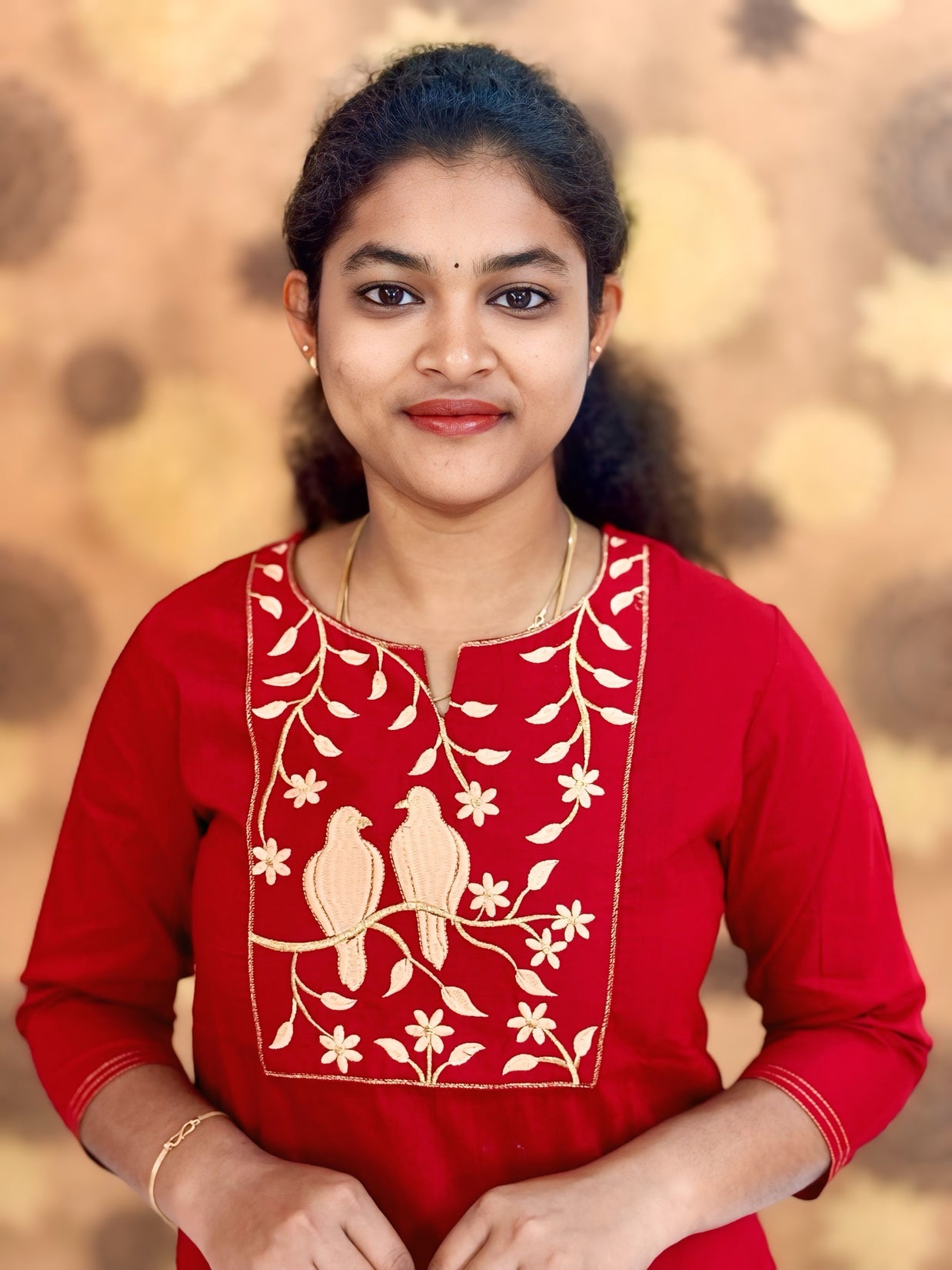 Embroidery Silk Cotton Kurtis - 0003