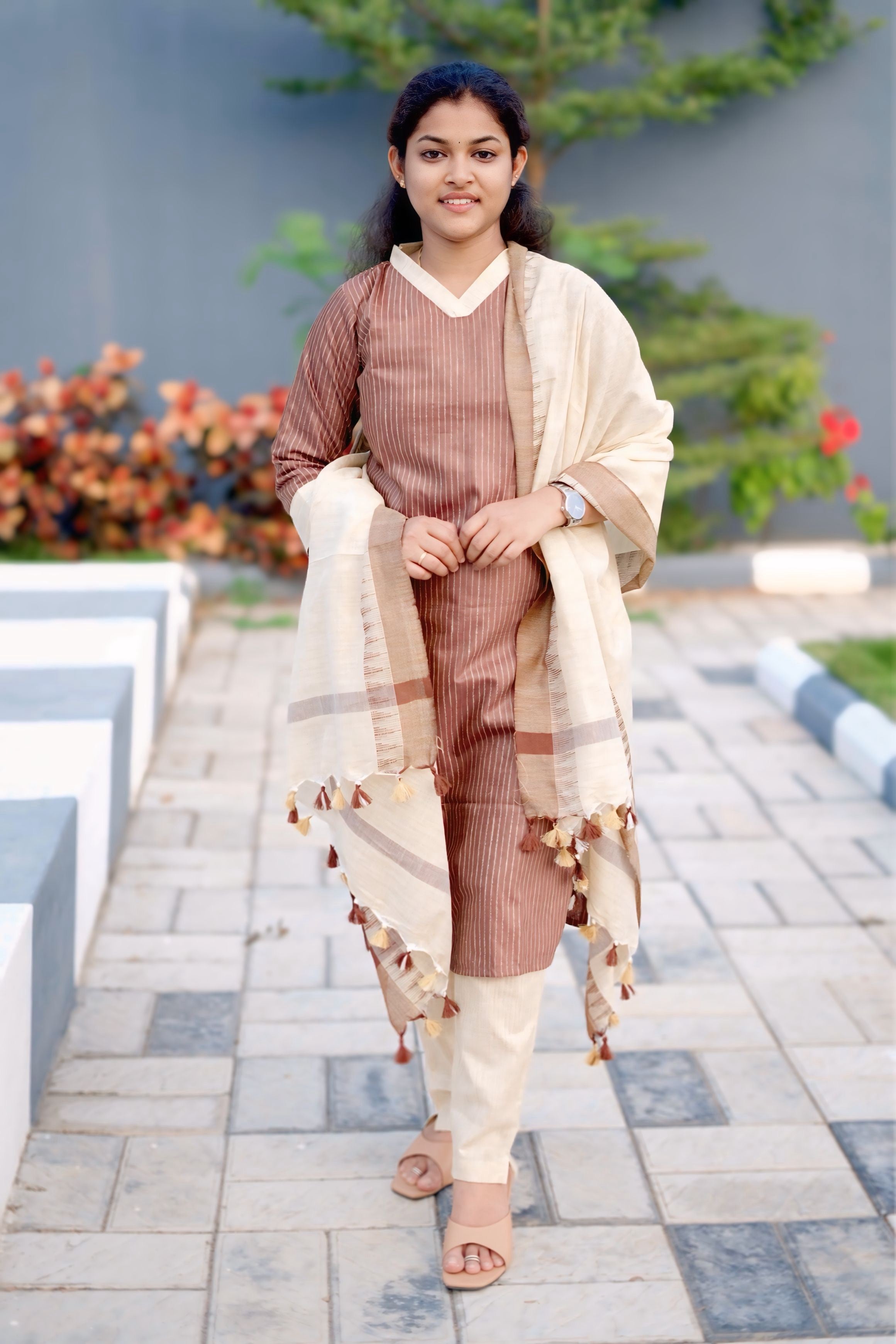 Khadi Silk Kurti & Dupatta - KSK 1114
