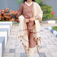 Khadi Silk Kurti & Dupatta - KSK 1114