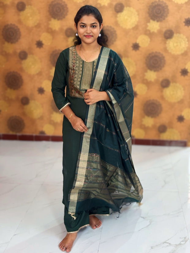 Kurta Palazzo set With Dupatta - PSD 1118