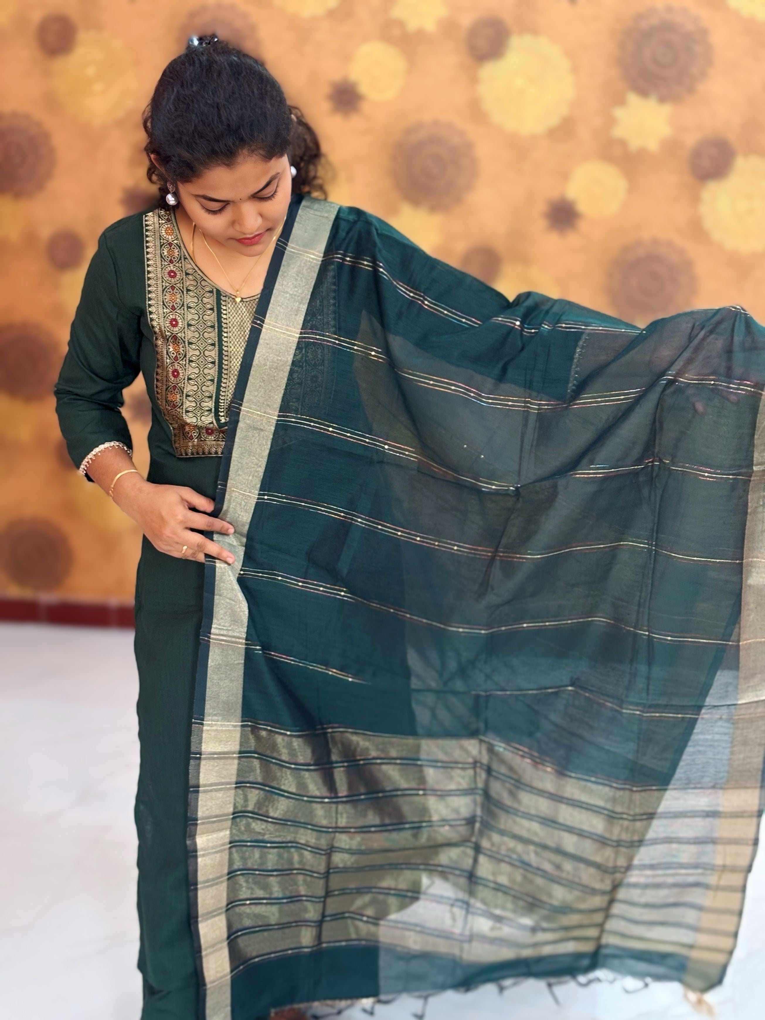 Kurta Palazzo set With Dupatta - PSD 1118