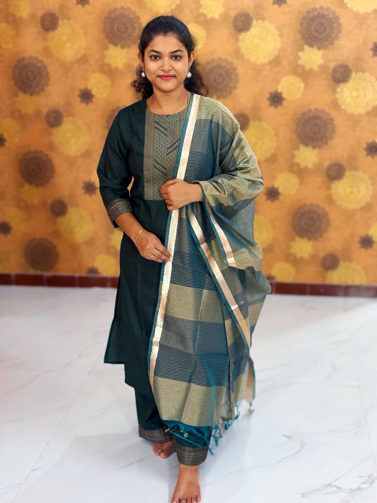 Kurta Palazzo set With Dupatta - PSD 1117