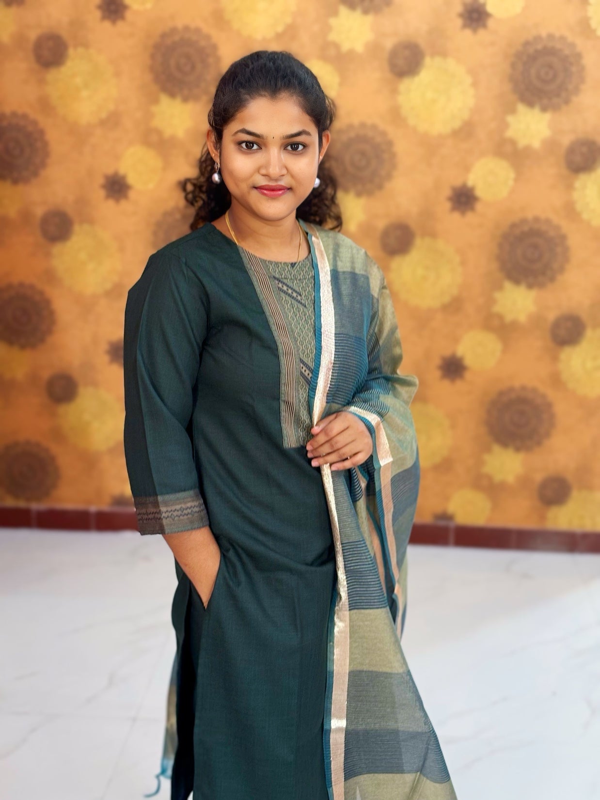 Kurta Palazzo set With Dupatta - PSD 1117