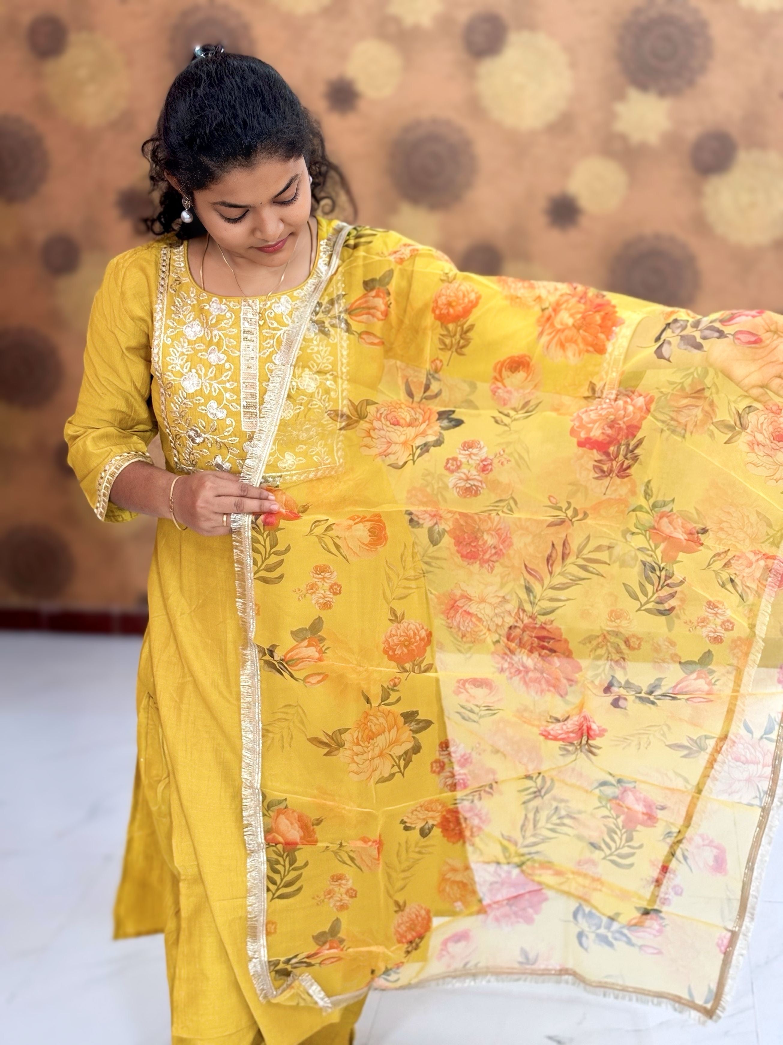 Kurta Palazzo set With Dupatta - PSD 1116