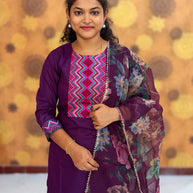 Kurta Palazzo set With Dupatta - PSD 1115