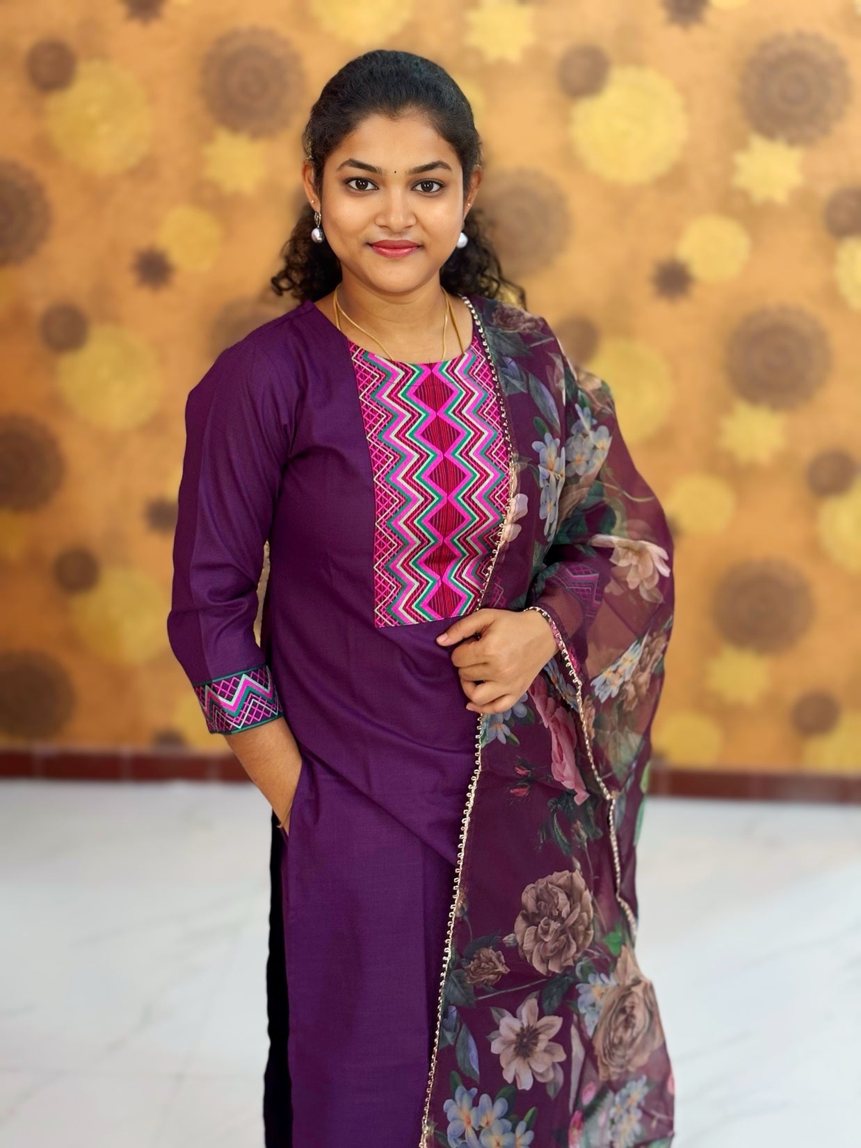 Kurta Palazzo set With Dupatta - PSD 1115