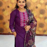 Kurta Palazzo set With Dupatta - PSD 1115