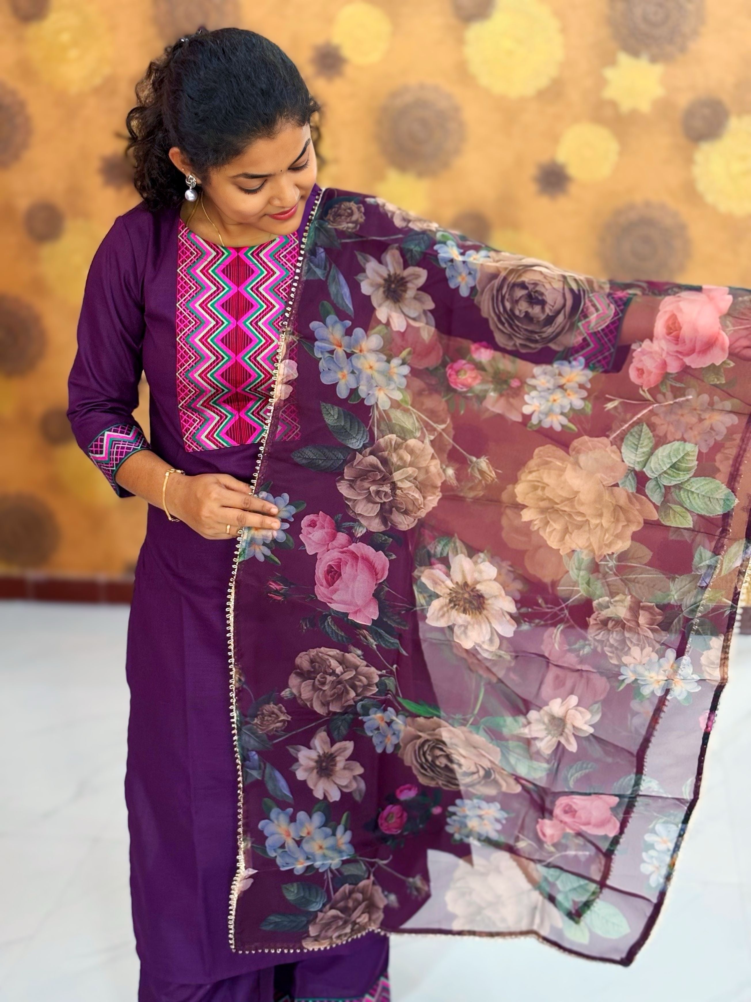 Kurta Palazzo set With Dupatta - PSD 1115