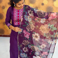 Kurta Palazzo set With Dupatta - PSD 1115