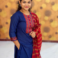 Kurta Palazzo set With Dupatta - PSD 1113