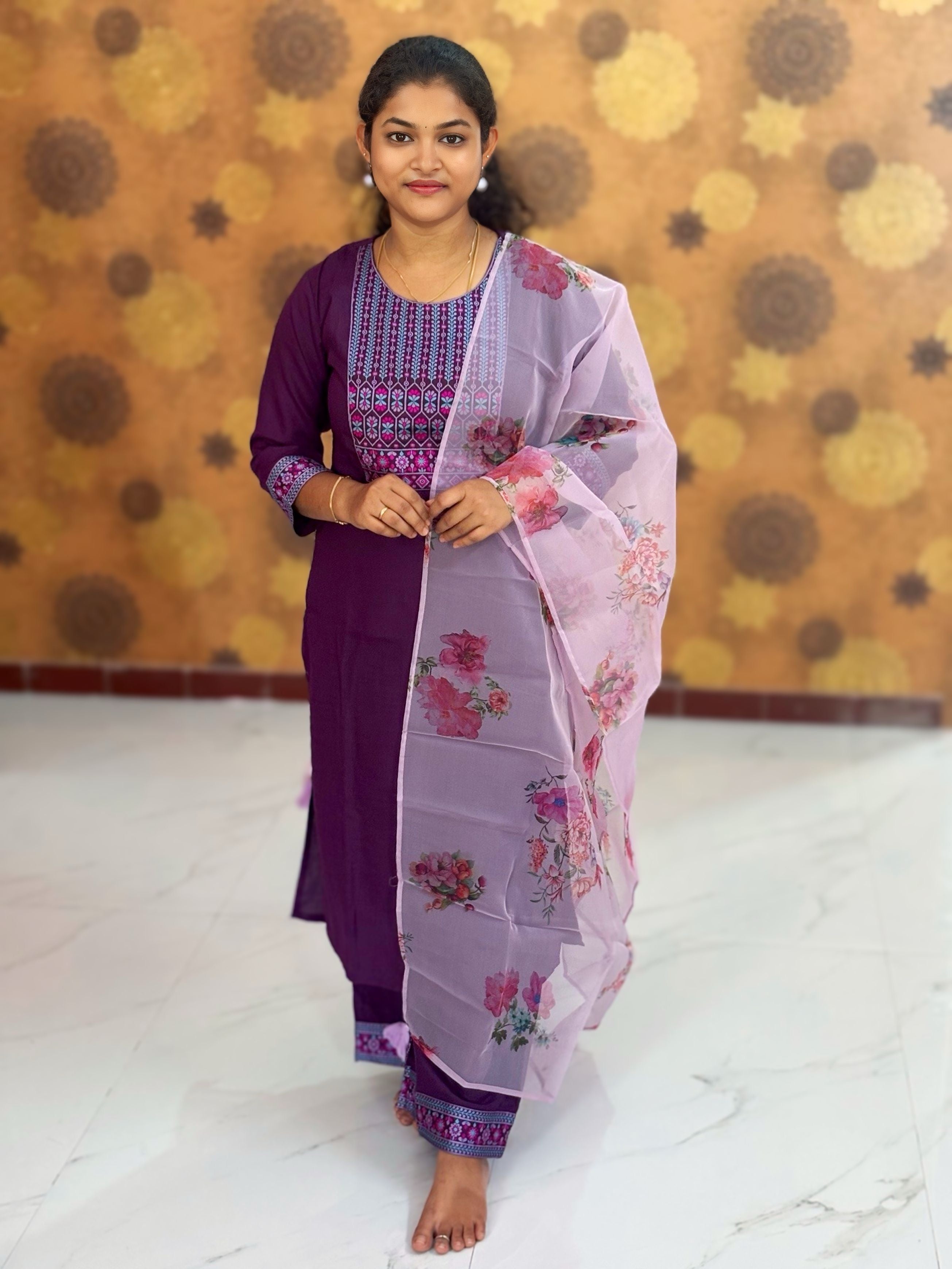 Kurta Palazzo set With Dupatta - PSD 1112