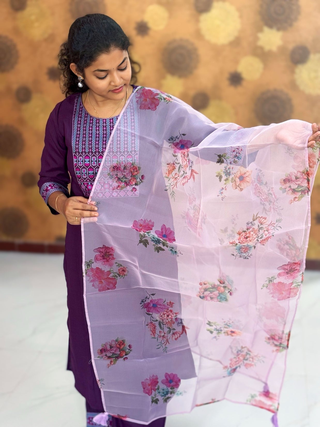 Kurta Palazzo set With Dupatta - PSD 1112