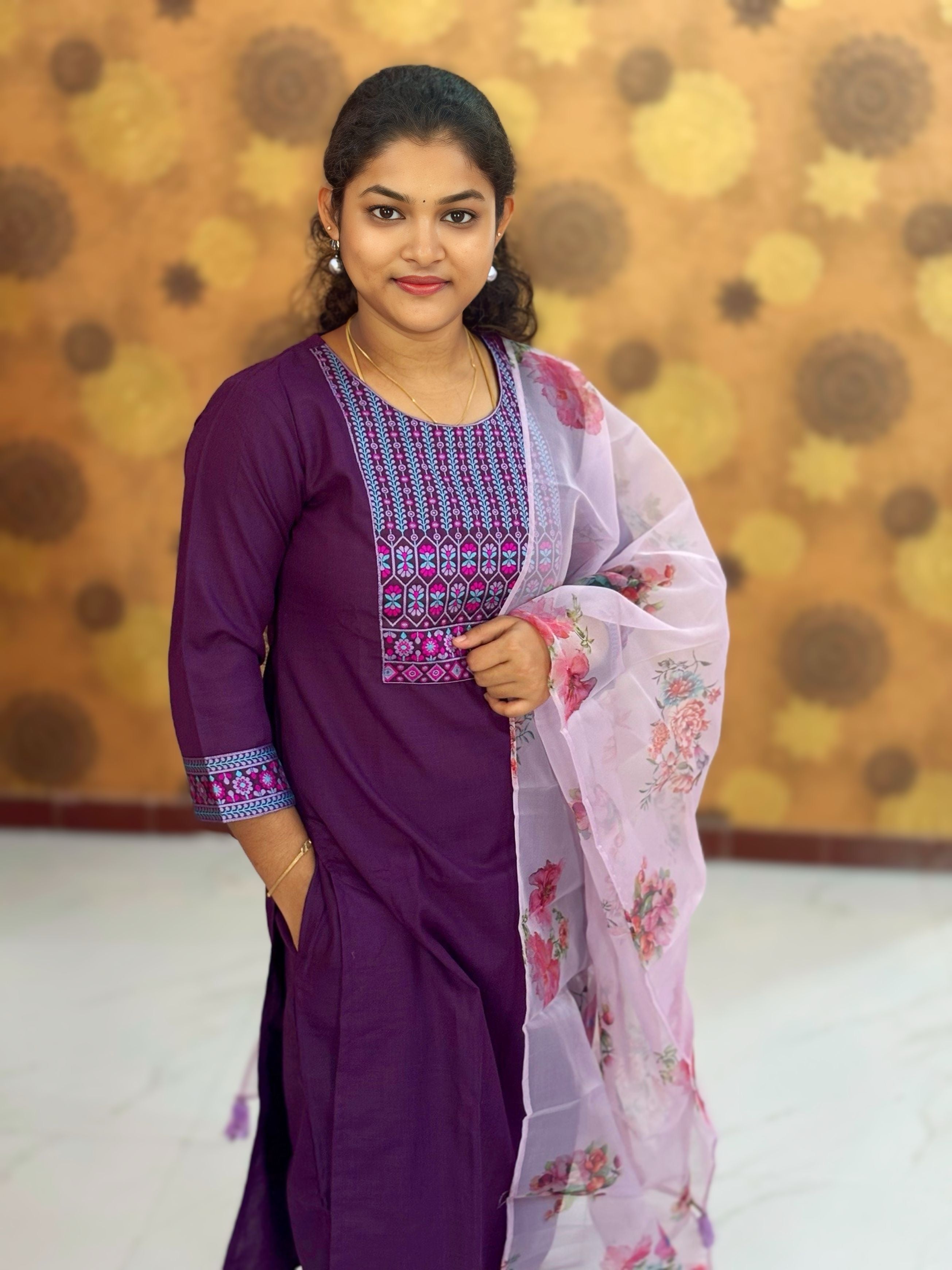 Kurta Palazzo set With Dupatta - PSD 1112