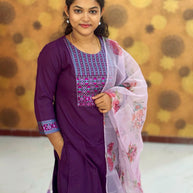 Kurta Palazzo set With Dupatta - PSD 1112