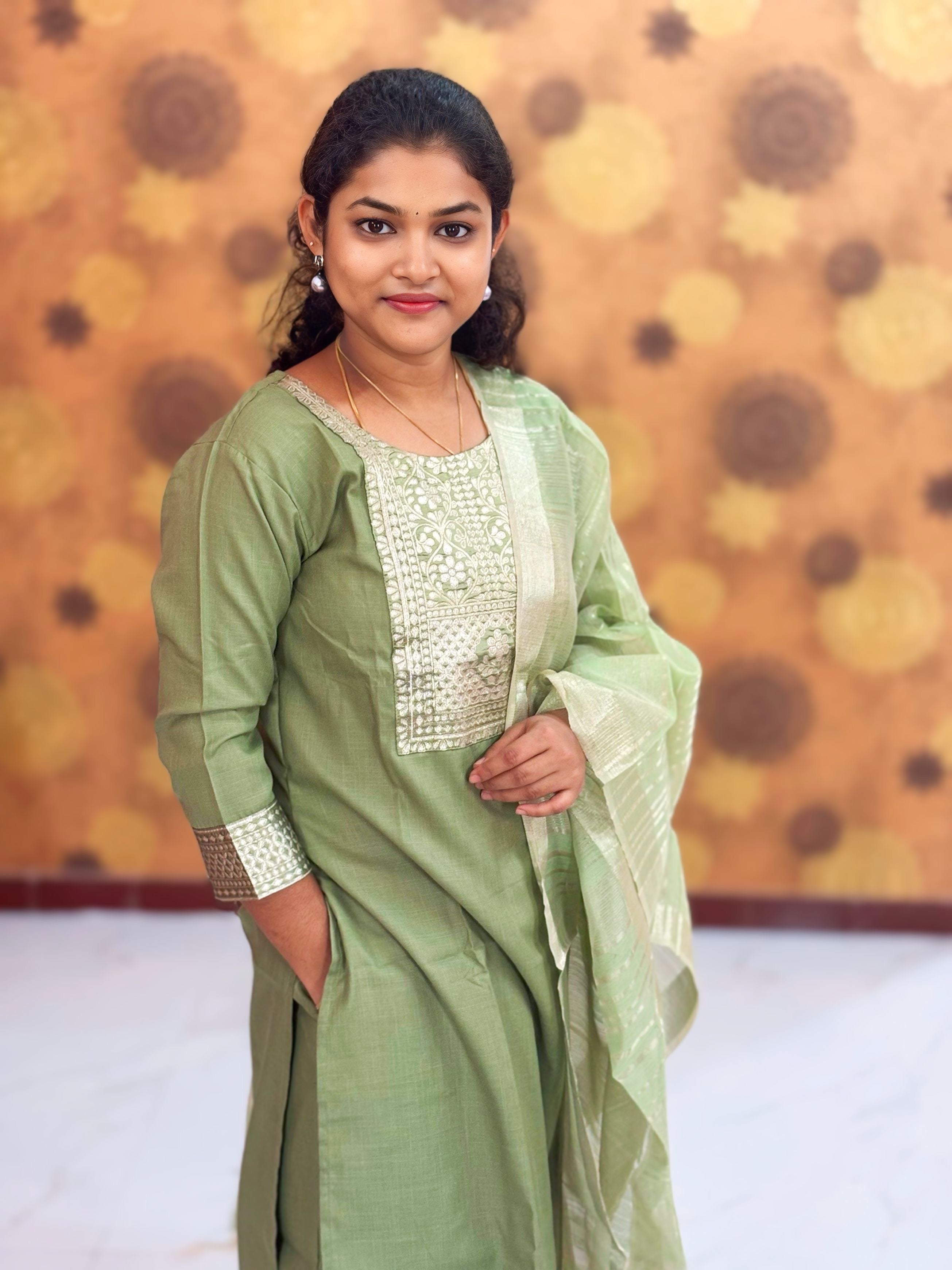 Kurta Palazzo set With Dupatta - PSD 1111