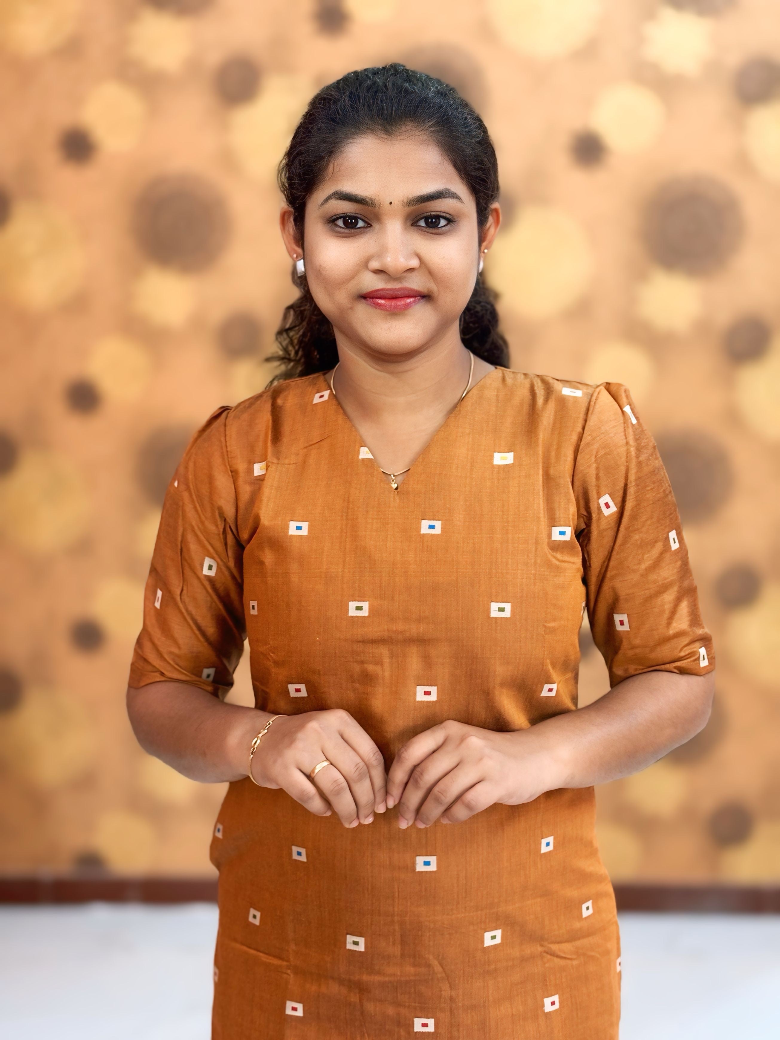 Silk Cotton Kurti with Lining - SCK 0001