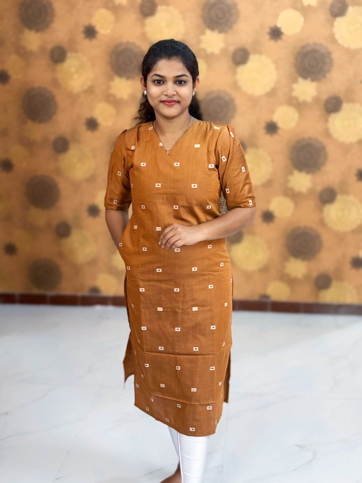 Silk Cotton Kurti with Lining - SCK 0001