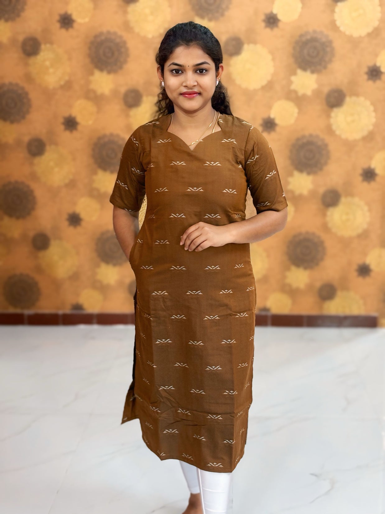 Silk Cotton Kurti with Lining - SCK 0002