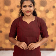 Silk Cotton Kurti with Lining - SCK 0003