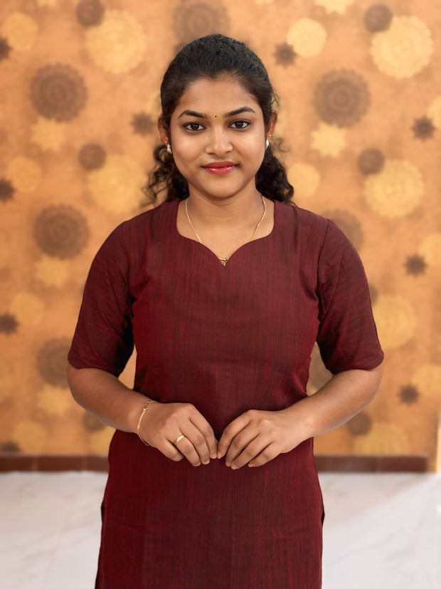 Silk Cotton Kurti with Lining - SCK 0003