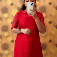 Organza Kurti Sequence with Lining - OSK 1121