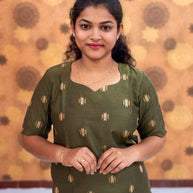 Silk Cotton Kurti with Lining - SCK 0004