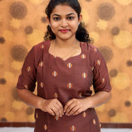Silk Cotton Kurti with Lining - SCK 0005