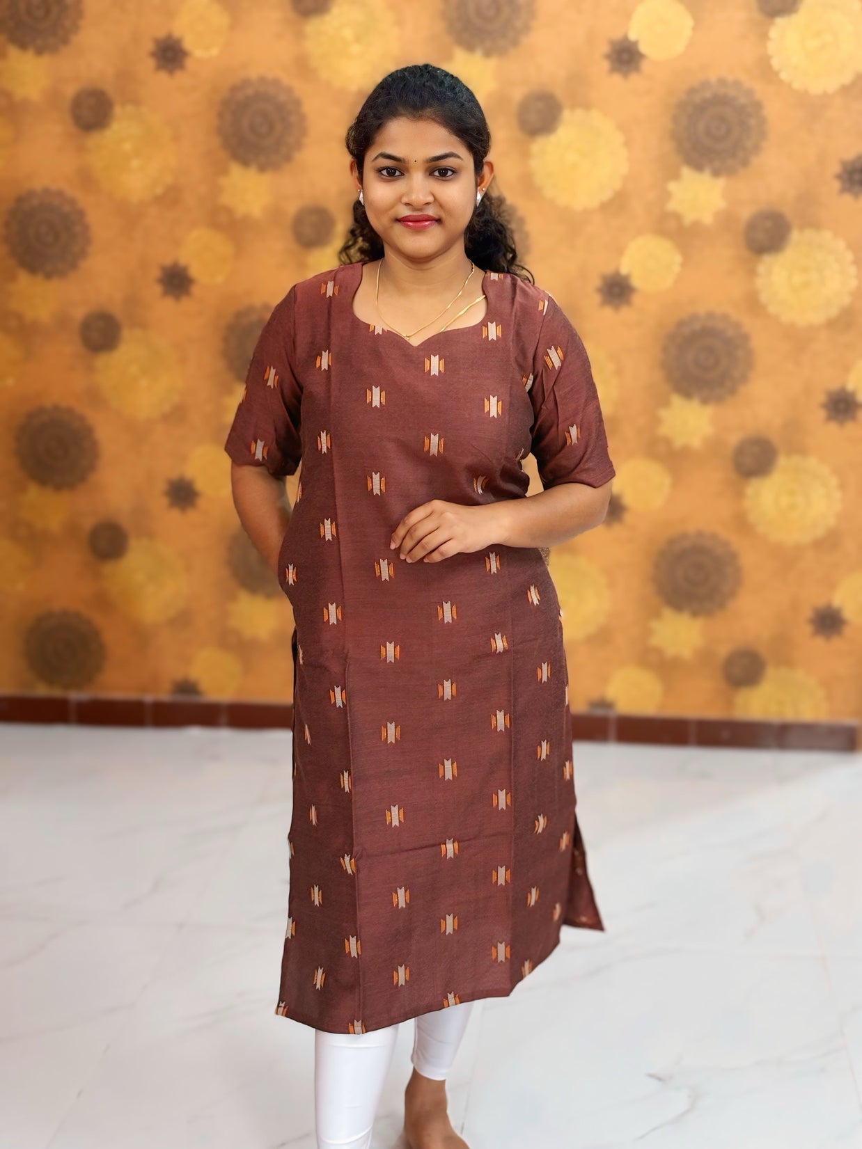 Silk Cotton Kurti with Lining - SCK 0005