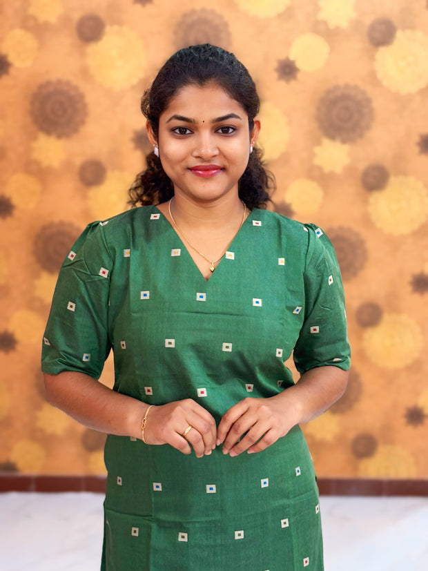 Silk Cotton Kurti with Lining - SCK 0006