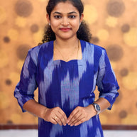 Handloom Ikkat Cotton with Lining - HIK 0010