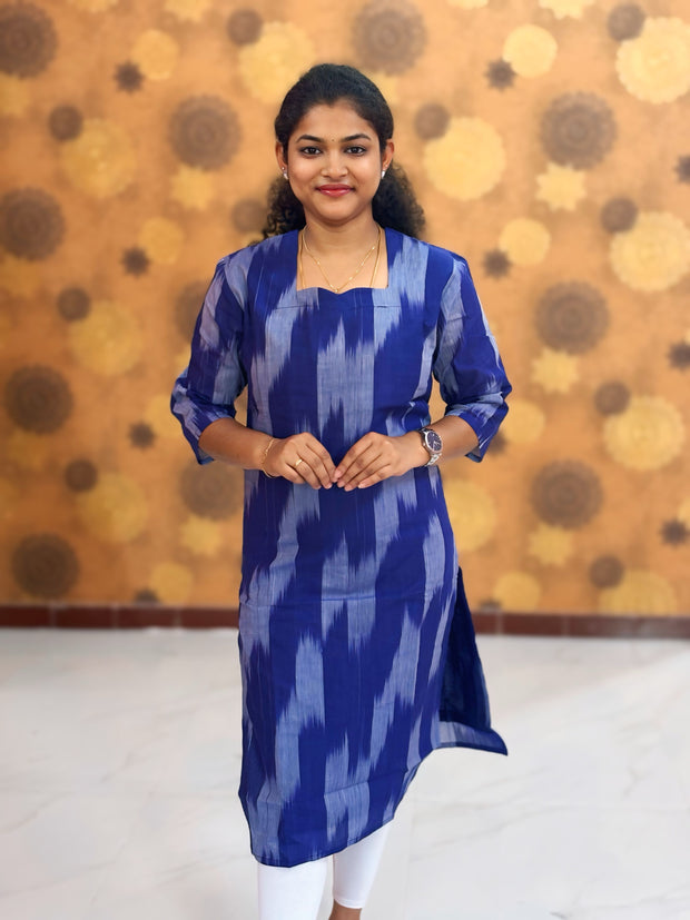 Handloom Ikkat Cotton with Lining - HIK 0010