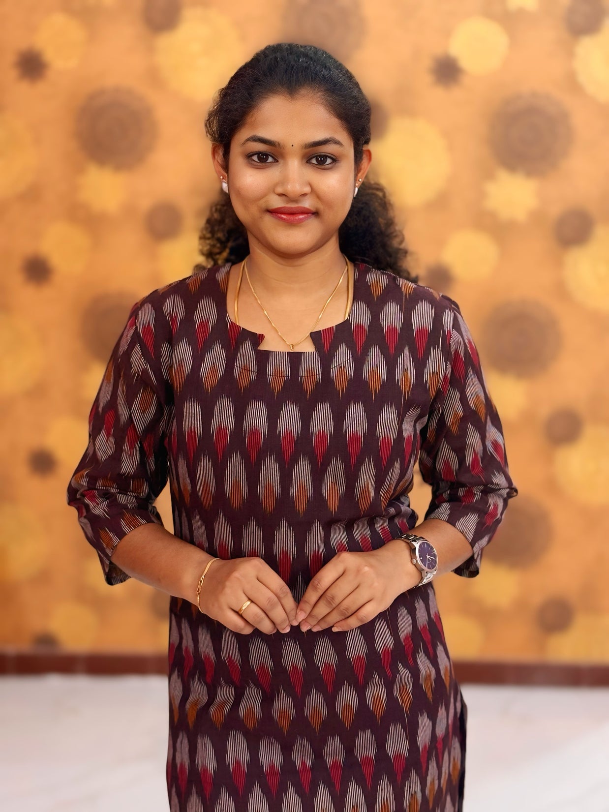 Handloom Ikkat Cotton with Lining - HIK 0009