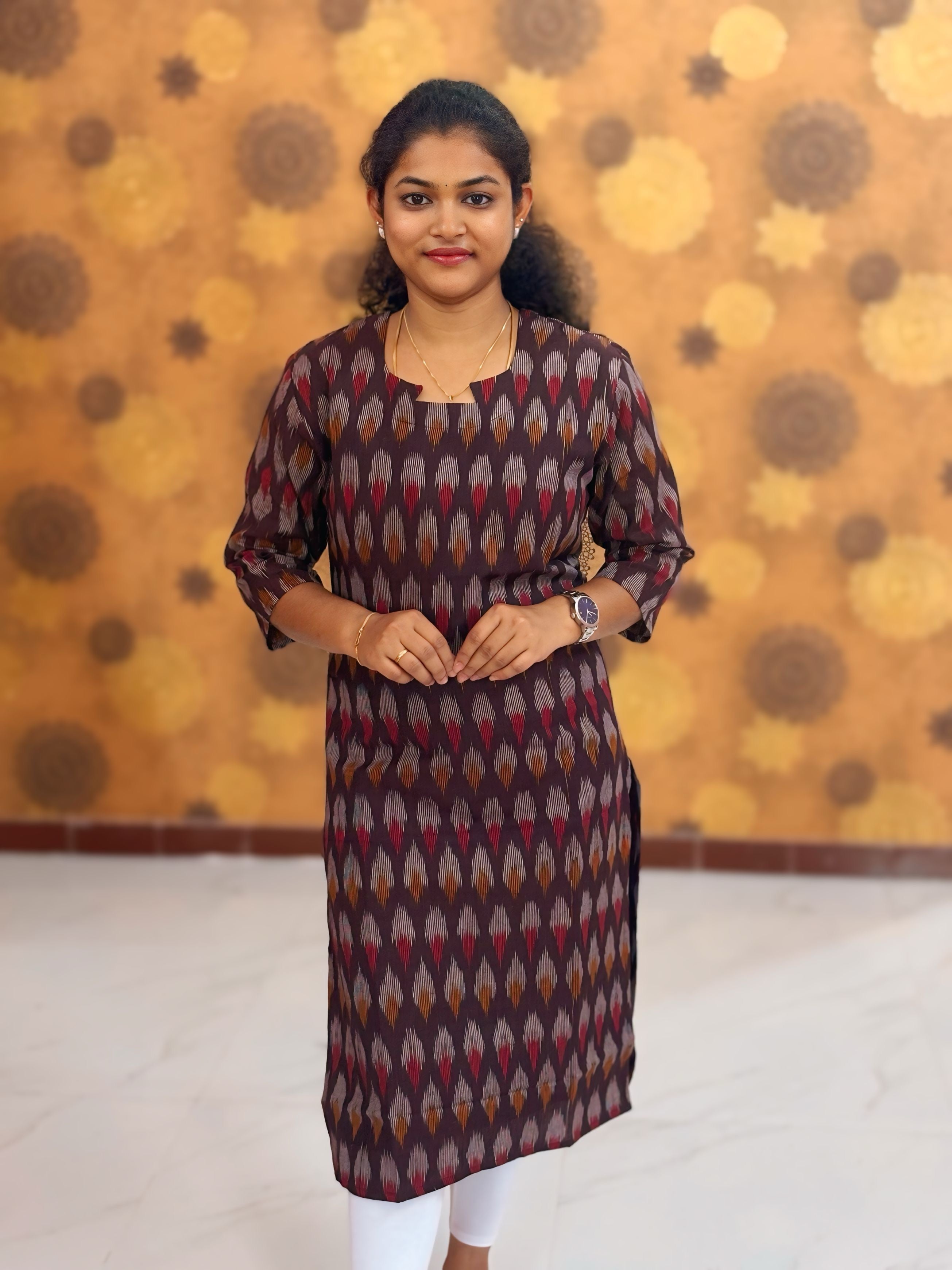 Handloom Ikkat Cotton with Lining - HIK 0009