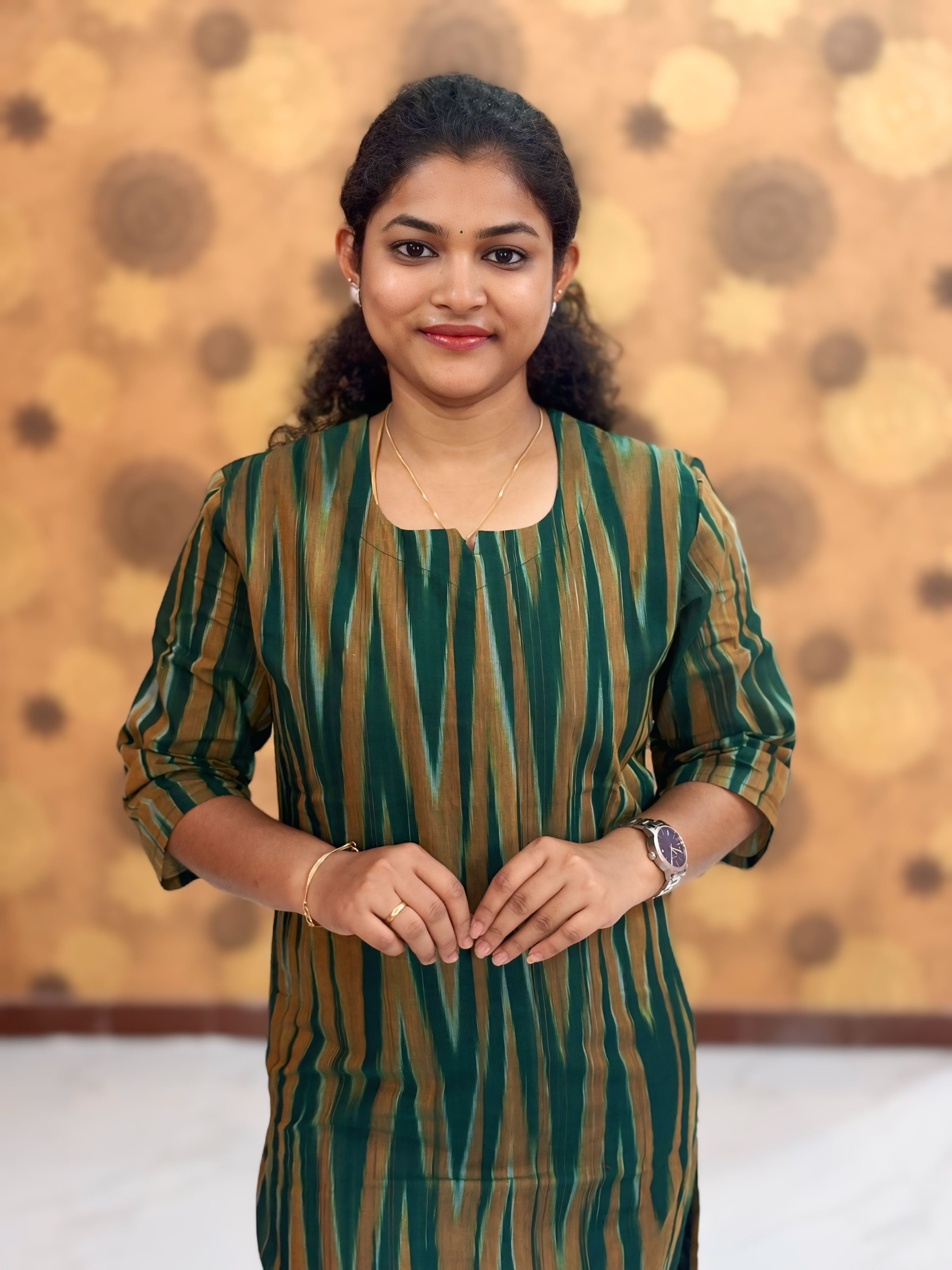 Handloom Ikkat Cotton with Lining - HIK 0008