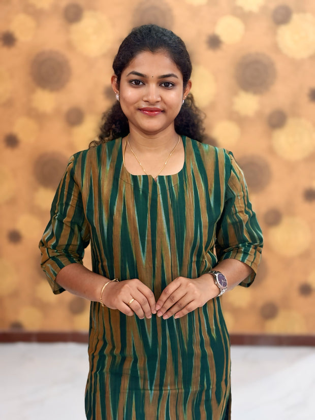 Handloom Ikkat Cotton with Lining - HIK 0008