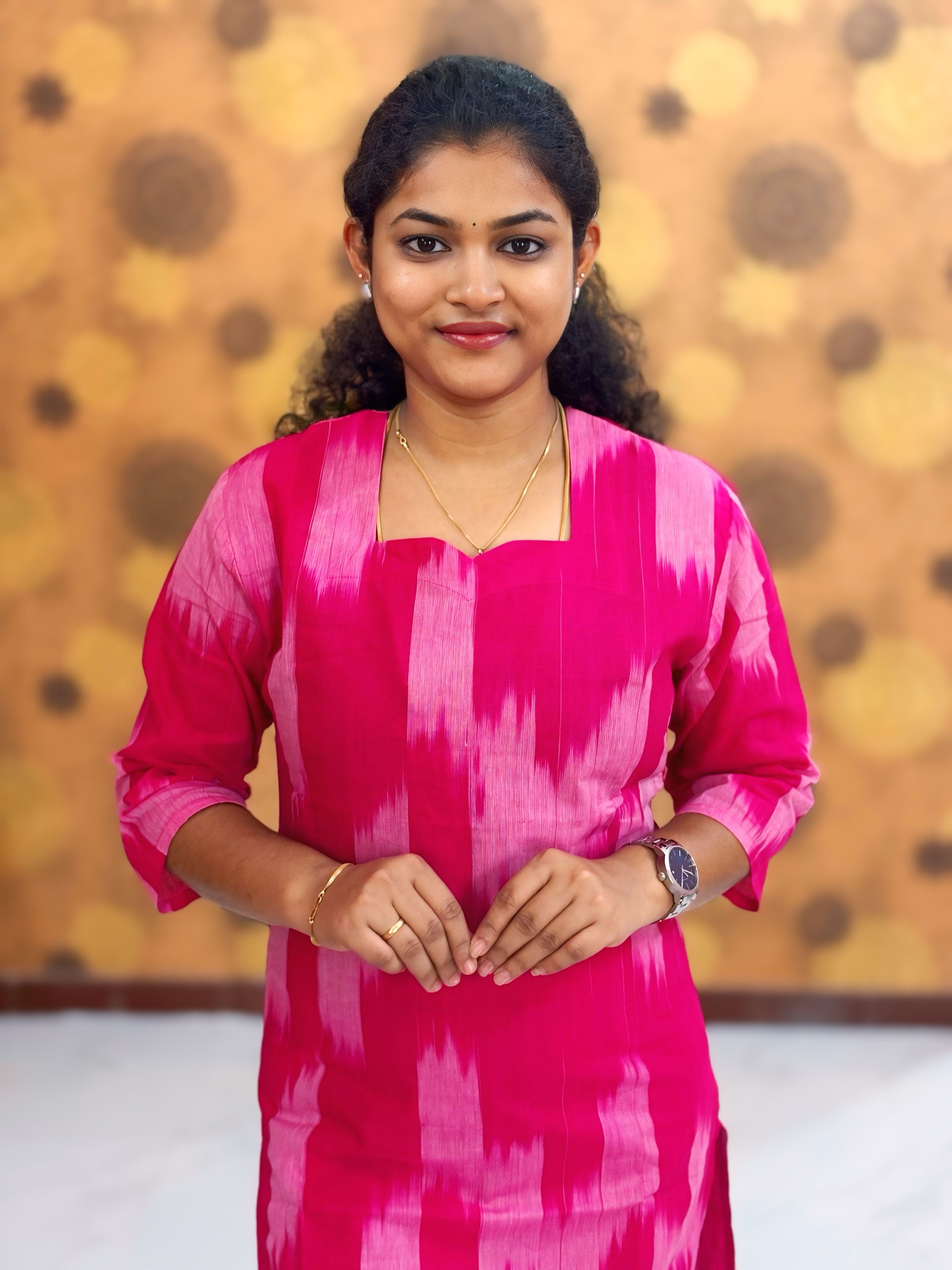 Handloom Ikkat Cotton with Lining - HIK 0007