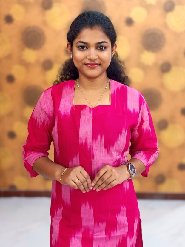 Handloom Ikkat Cotton with Lining - HIK 0007