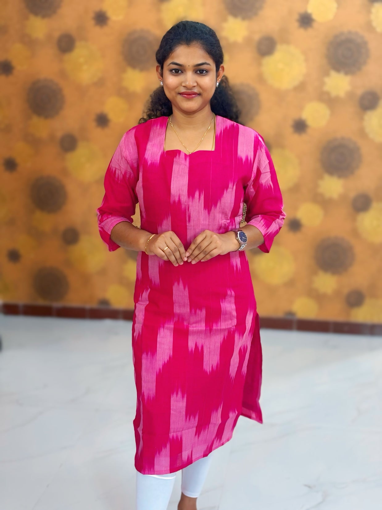 Handloom Ikkat Cotton with Lining - HIK 0007