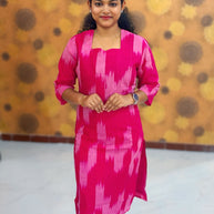 Handloom Ikkat Cotton with Lining - HIK 0007