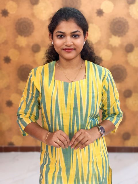 Handloom Ikkat Cotton with Lining - HIK 0006