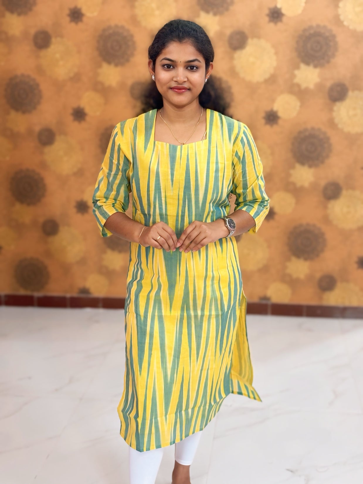 Handloom Ikkat Cotton with Lining - HIK 0006