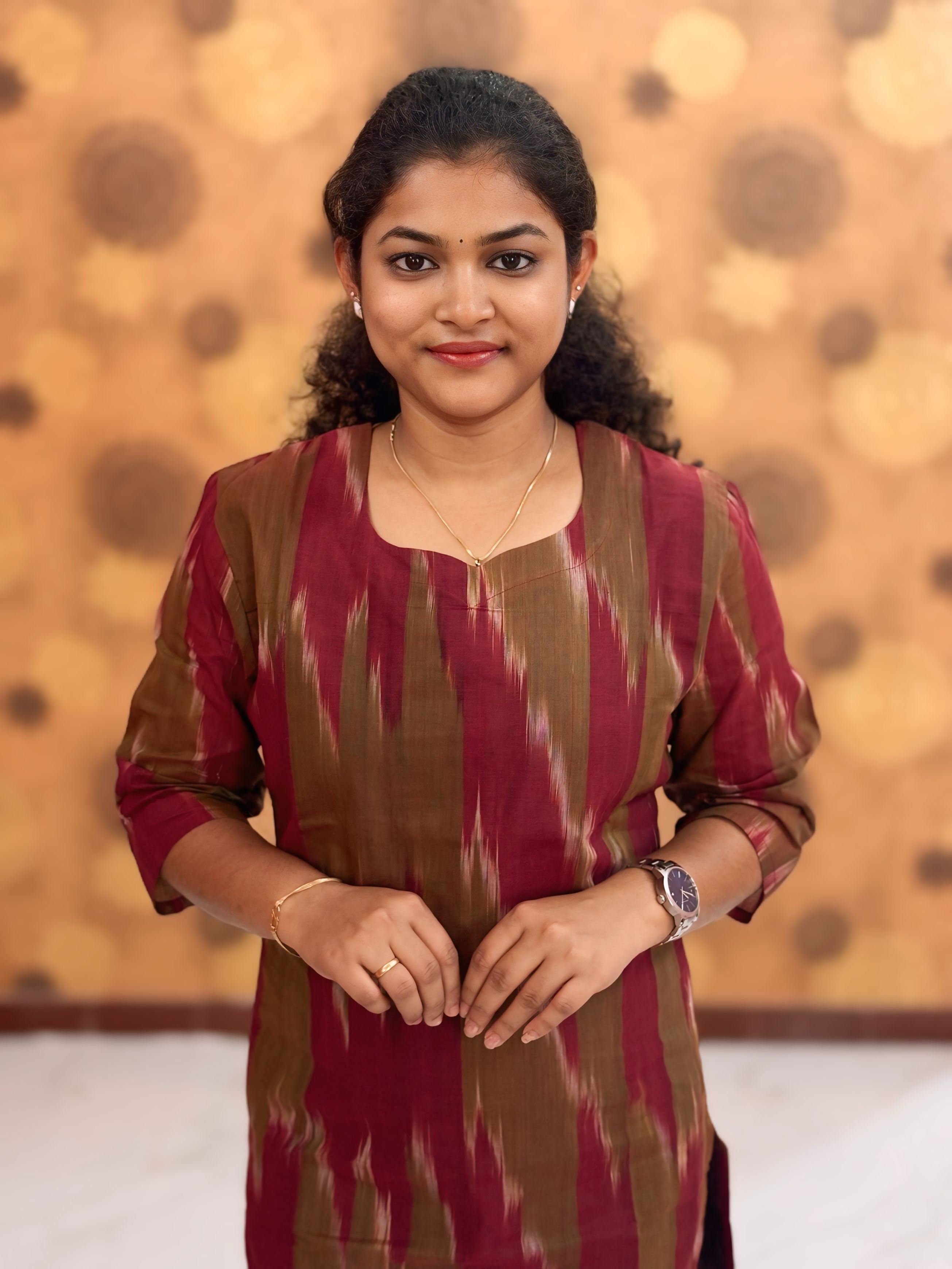 Handloom Ikkat Cotton with Lining - HIK 0005