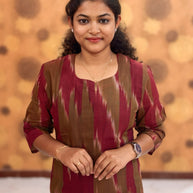 Handloom Ikkat Cotton with Lining - HIK 0005