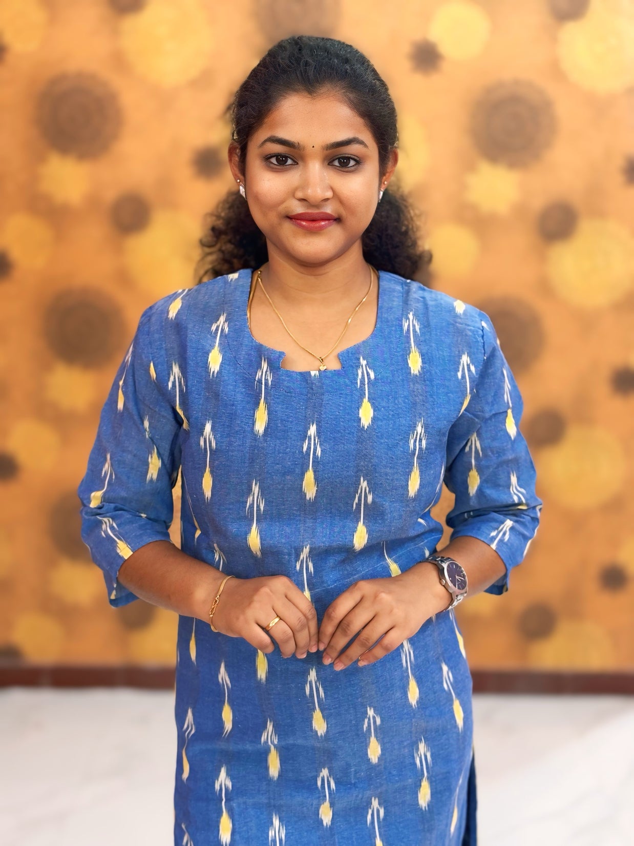 Handloom Ikkat Cotton with Lining - HIK 0004