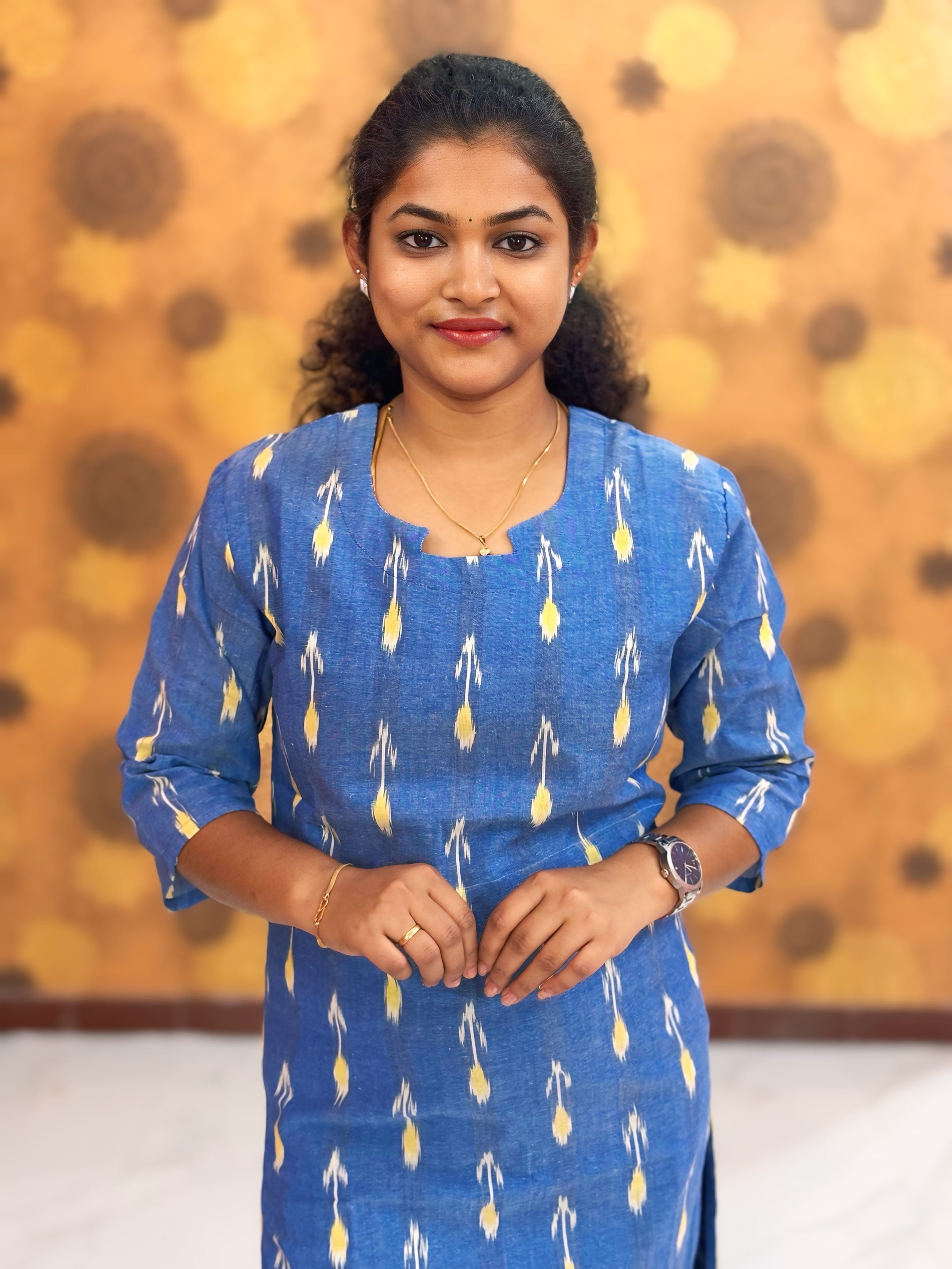 Handloom Ikkat Cotton with Lining - HIK 0004