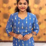 Handloom Ikkat Cotton with Lining - HIK 0004