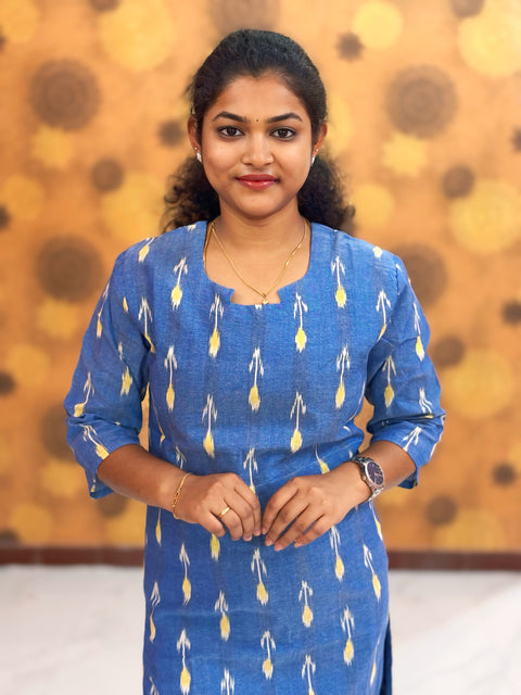 Handloom Ikkat Cotton with Lining - HIK 0004