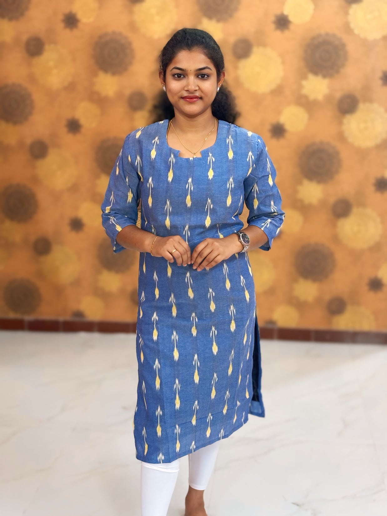 Handloom Ikkat Cotton with Lining - HIK 0004