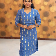 Handloom Ikkat Cotton with Lining - HIK 0004