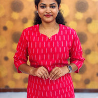 Handloom Ikkat Cotton with Lining - HIK 0003